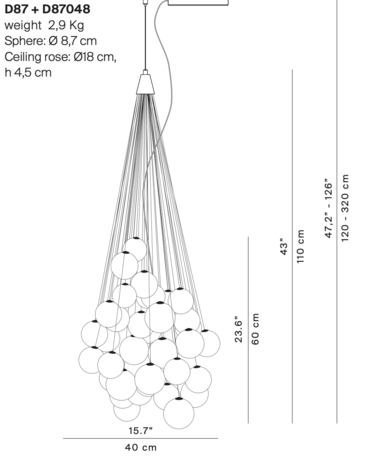 Stochastic hanglamp Luceplan