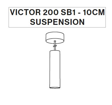 Victor 200 SB1 10 cm hanglamp Nosta