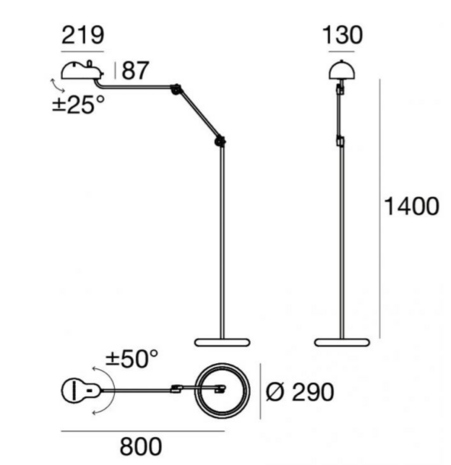 Topo vloerlamp Stilnovo