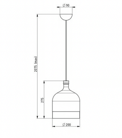 Demijohn hanglamp Vertigo Bird 