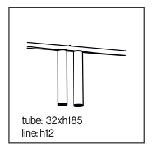 Twins Lines 180-L hanglamp TossB 