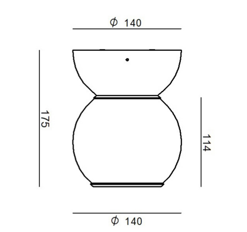 Gravitino 541 plafondlamp Stilnovo