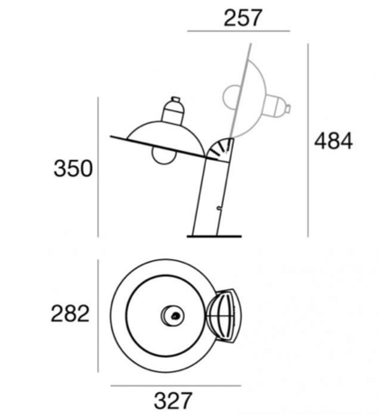 Lampiatta wandlamp Stilnovo