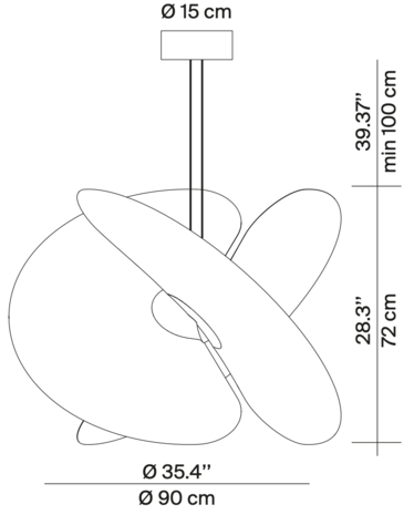 Levante large hanglamp Luceplan 