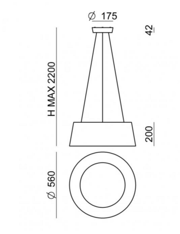 Oxygen Ø 56 cm hanglamp Stilnovo