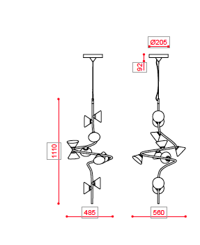 565.22m Linfa hanglamp Tooy