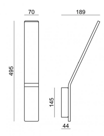 Lama wandlamp Stilnovo