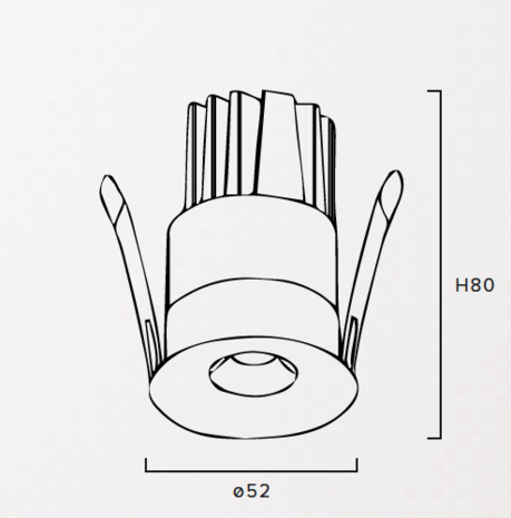 Eterna12 Curved Recessed inbouwspot Elys