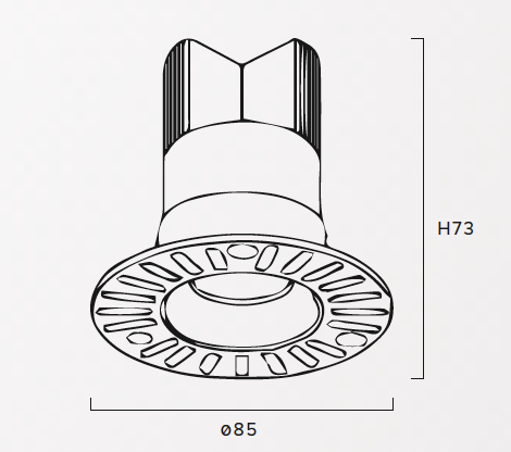 Eterna12 Point Trimless inbouwspot Elys