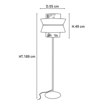 Singapour 189 cm outdoor vloerlamp Market Set