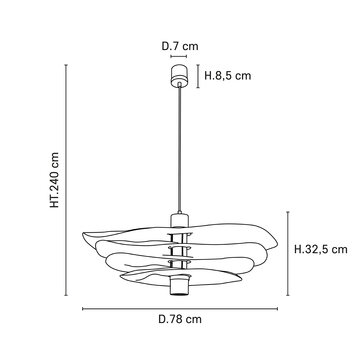 Rivage 2l L hanglamp Market Set