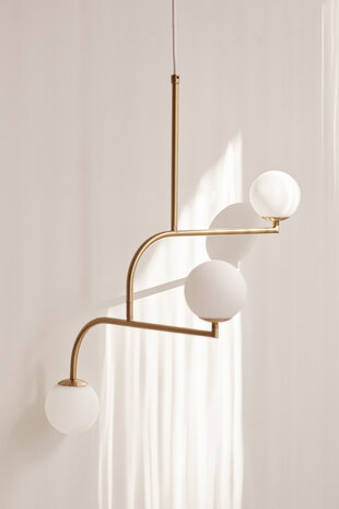 Mobil 70 pendant 3 Lights brass hanglamp Pholc