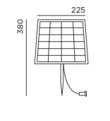 Reed solar set outdoor vloerlamp IP44.de