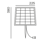 Kal S solar outdoor vloerlamp IP44.de