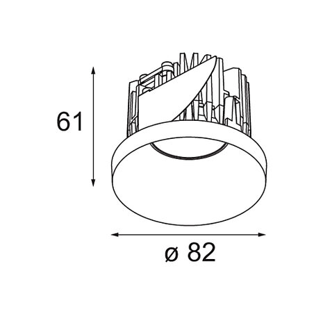 Smart Cup Recessed 82  inbouwspot Modular