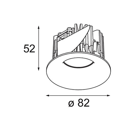 Smart Cake Recessed 82 inbouwspot Modular