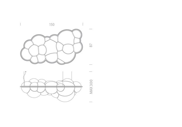 Nuvola led hanglamp Nemo Lighting 