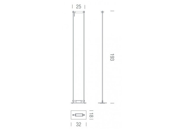 Logo led vloerlamp Nemo Lighting 