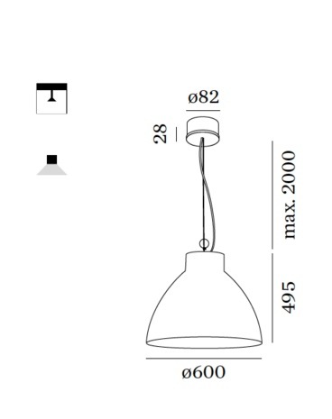 Bishop 6.0 hanglamp Wever & Ducre 