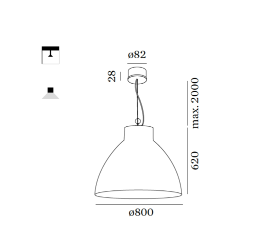 Bishop 8.0 hanglamp Wever & Ducre 