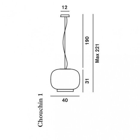 Chouchin reverse 1 hanglamp Foscarini