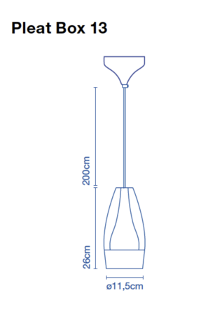 Pleat box 13 led hanglamp Marset