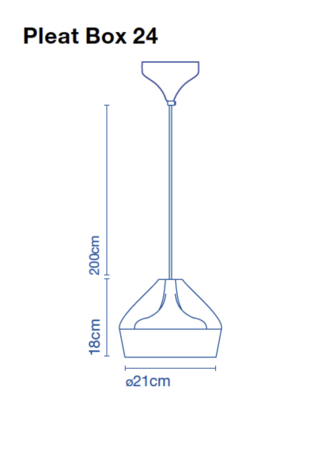 Pleat box 24 led hanglamp Marset