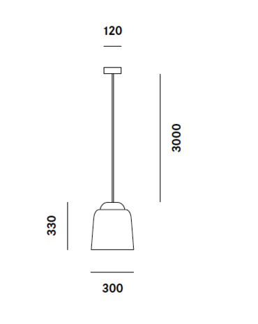 Teodora s3 metaal hanglamp Prandina - sale 